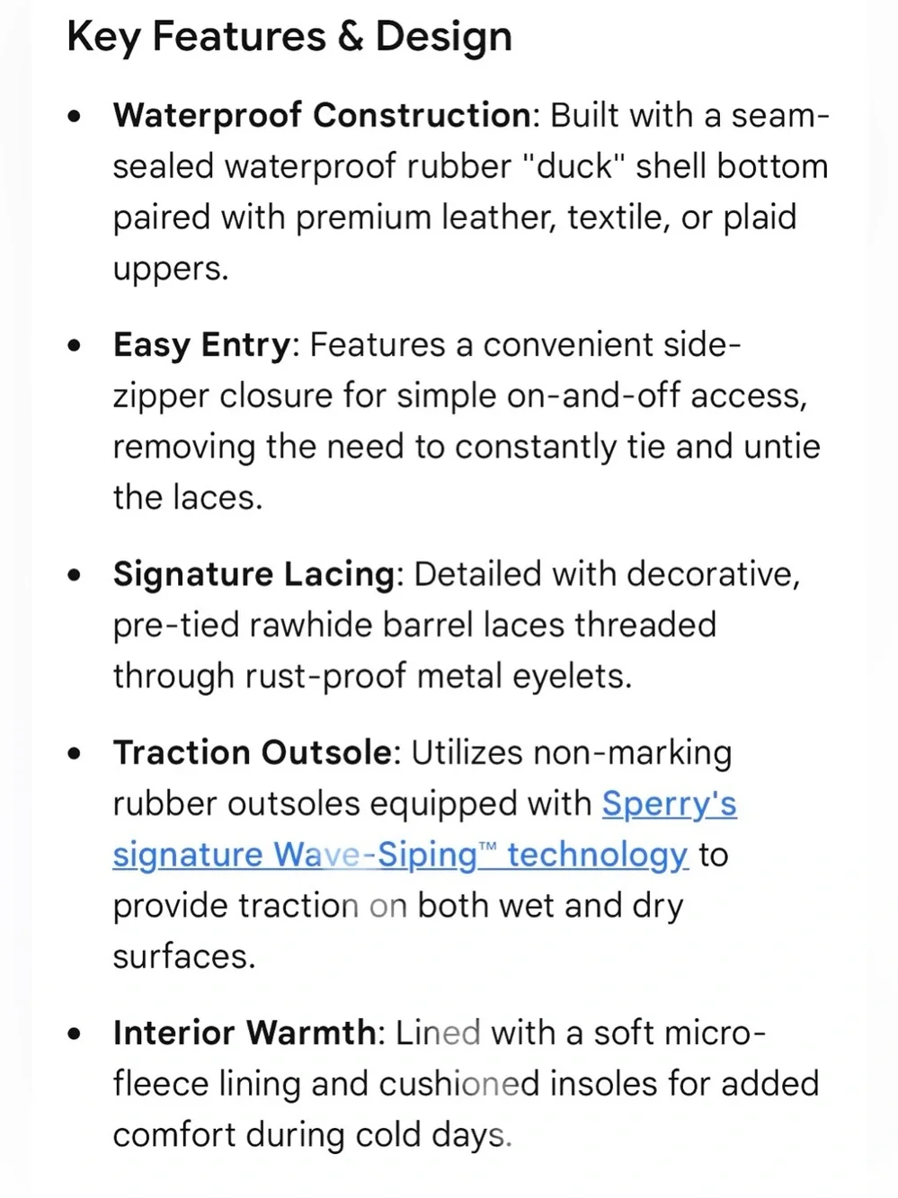 Sperry Saltwater Duck Boot
